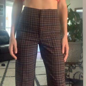 Urban Outfitters Plaid straight leg pants trousers
